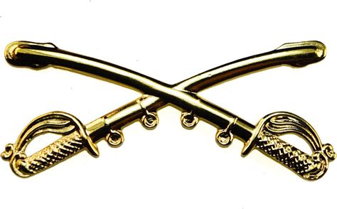 17th Cavalry Crossed Sabers Large Hat Pin Indian Wars 1866 97