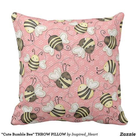 Cute Bumble Bee Throw Pillow Bee Nursery Decor Pillows Throw Pillows