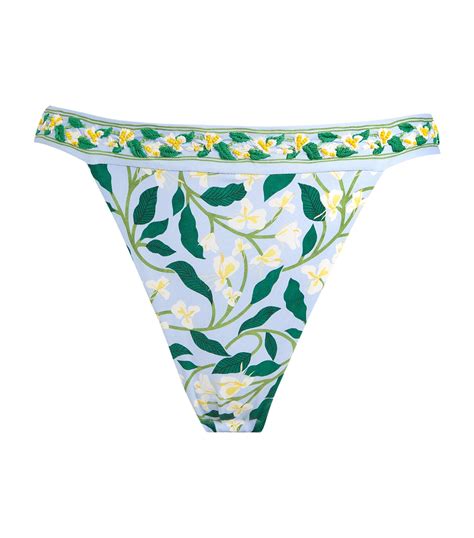 Lluvia Dos Gardenias Celeste Bikini Bottoms