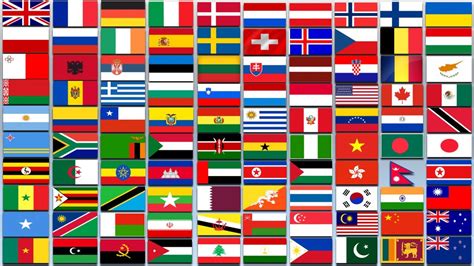 100 Countries With Waving Flags Ii Country Flags Youtube