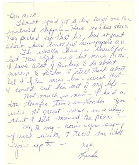 A Handwritten Letter From An Unknown Person