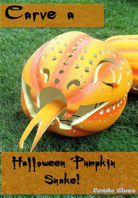 Carve A Life Size Snake Pumpkin For Halloween Creative Pumpkin