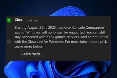 Youll No Longer Be Able To Use Xbox Console Companion