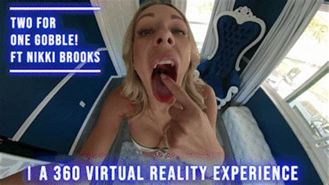 two for one gobble ft nikki brooks 360 virtual reality vr vore vixens clips4sale