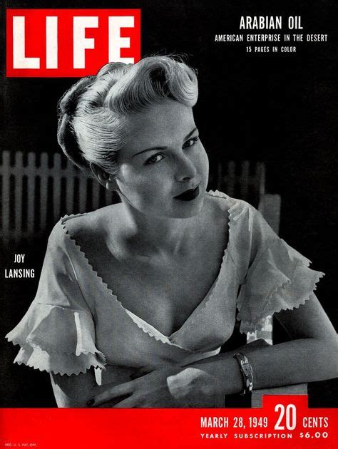 1949 Joy Lansing Life Magazine Cover Life Magazine Life Cover Look