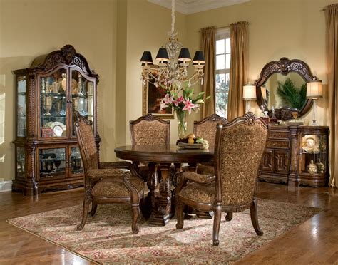Dining sets are available in all shapes sizes heights and materials and typically include the table and at least four chairs. Traditional Round Dining Table Set | Windsor Court Dining ...