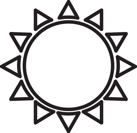 Sol Icono Signo Símbolo Diseño 10159187 Png