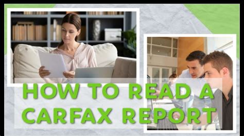 How To Read A Carfax Report Youtube