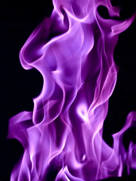 Purple Flames Wallpaper Aesthetic Liquid Fire E52