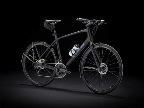Trek Fx Sport 6 Carbon Fibre Mens Hybrid Bike 2021 In Black Medium