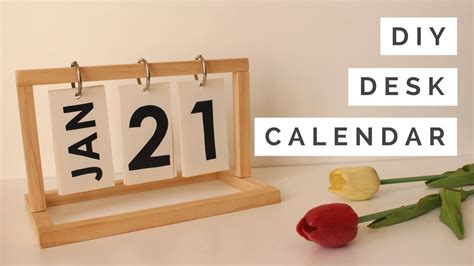 How To Make A Calendar Diy Flip Calendar Kendin Yap Fikirleri Elişi