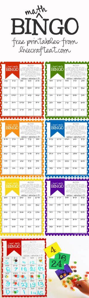 Math Bingo Printable For Kids Free Math Bingo Math For Printable