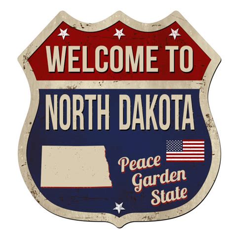 Welcome To North Dakota Sign Illustrations Royalty Free Vector