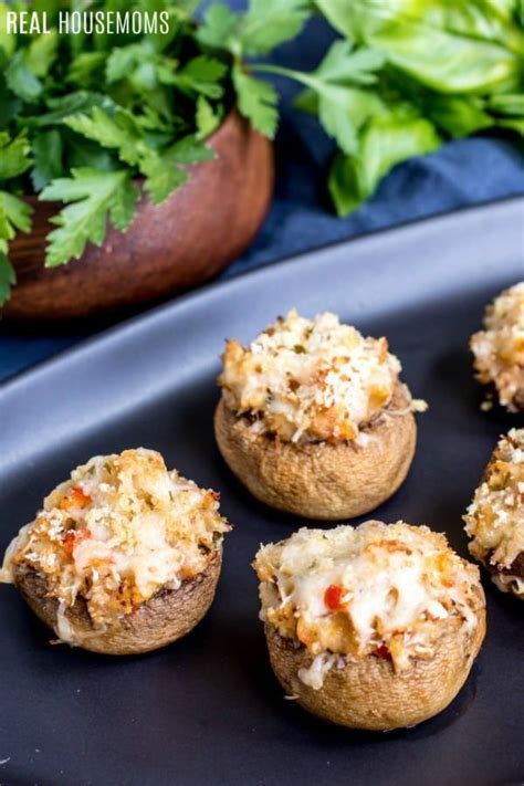 Drizzle 2 tablespoons olive oil and season with 1/4 teaspoon of the kosher salt and 1/4 teaspoon of the black. Crab Stuffed Mushrooms are an easy appetizer of sweet crab ...