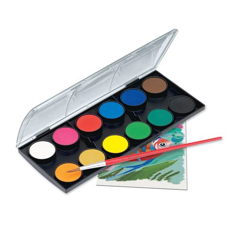 Watercolor Paint Set 12 Colors 125012 Faber Castell Usa
