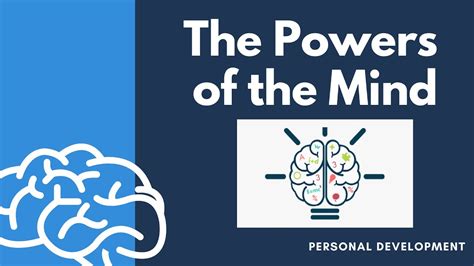 The Powers Of The Mind Personal Development Youtube