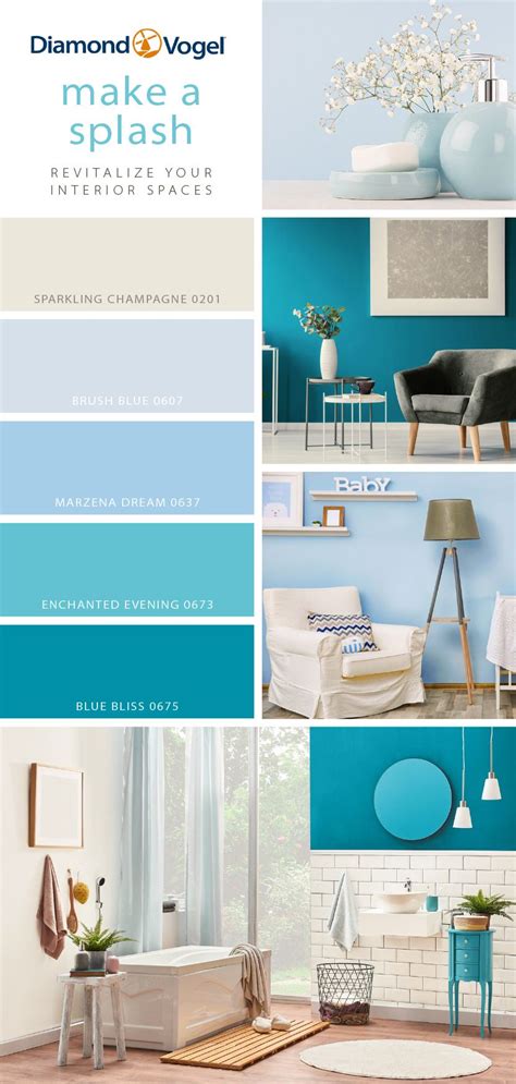 Summer Inspired Interior Color Palette Of Blues And Teals Ocean Color
