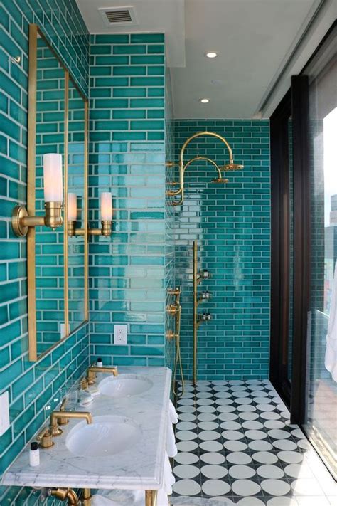 25 Vibrant Turquoise Bathrooms That Invite In Shelterness