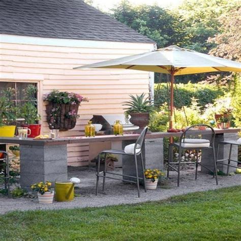 Genius Ways To Use Cinder Blocks Outdoor Grill Station Small Outdoor