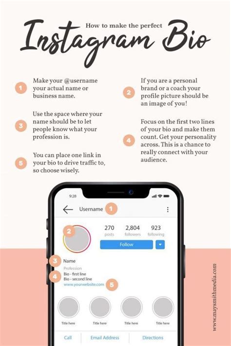 How To Make The Perfect Instagram Bio May Smith Media Social Media Marketing Business