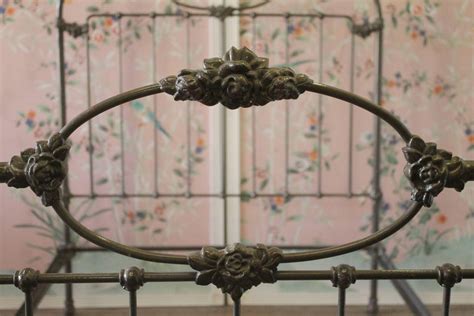 Antique Wrought Iron Bed With Roses Full Or Queen Size At 1stdibs