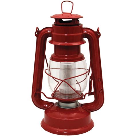 Northpoint 12 Led Lantern Vintage Style Red
