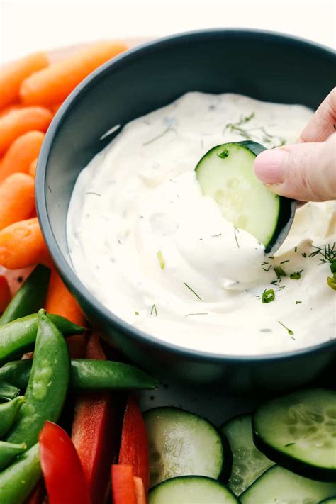 Quick And Easy Veggie Dip Recipe Blogpapi