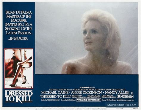 Dressed To Kill Lobby Card With Angie Dickinson