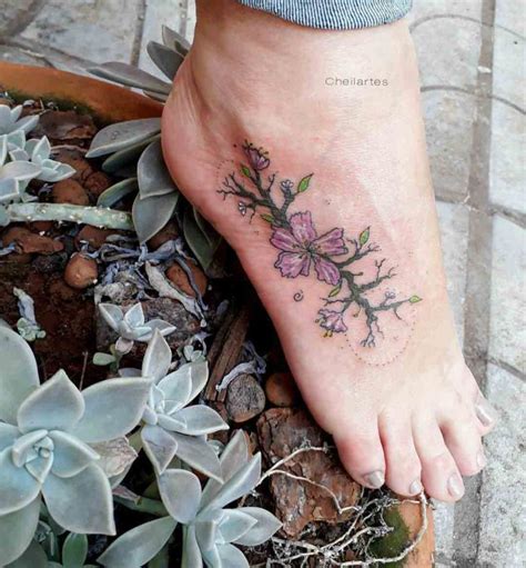 Flower Foot Tattoo Best Tattoo Ideas Gallery