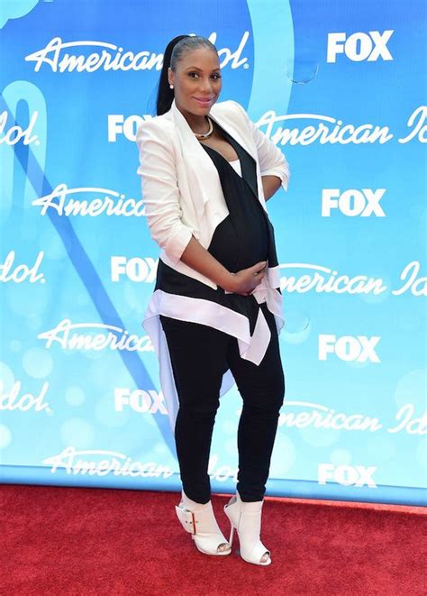 The Beautiful Pregnant Tamar Braxton At The American Idol Finale