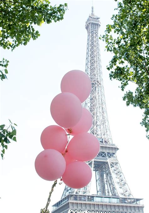 Paris Is Love Pink Balloons In Paris Eiffel Tower Summer In Paris