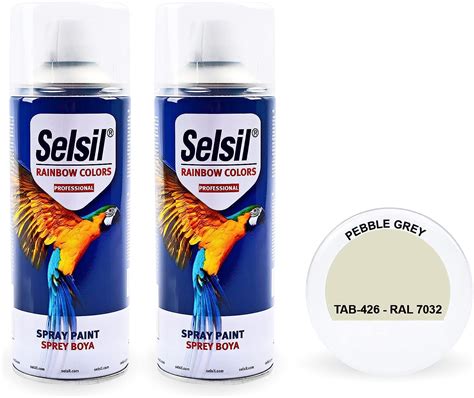 Double Pack Pebble Grey Selsil Spray Paint Ml Quality Brilliant