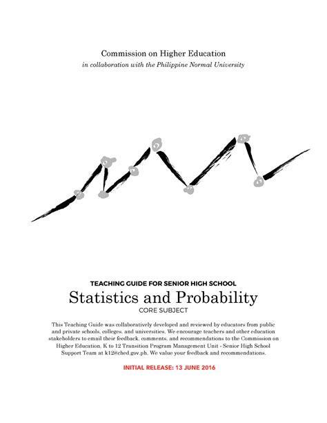 Shs Tg Statistics And Probability Teaching Guide For Senior High