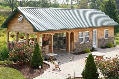 Tiny House On Foundation With An Incredible Porch Barn House Design