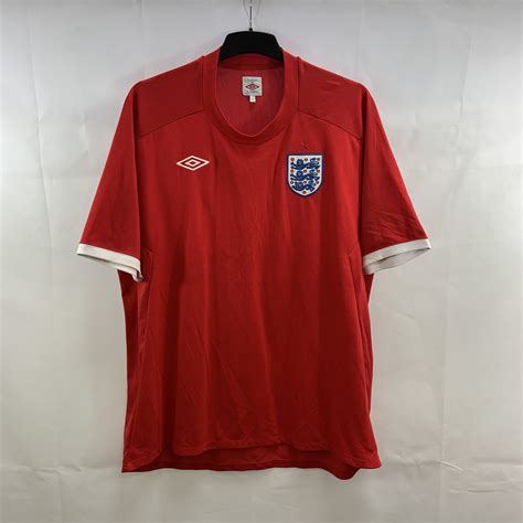 England Away Football Shirt 201011 Adults Xxl Umbro G58 Historic