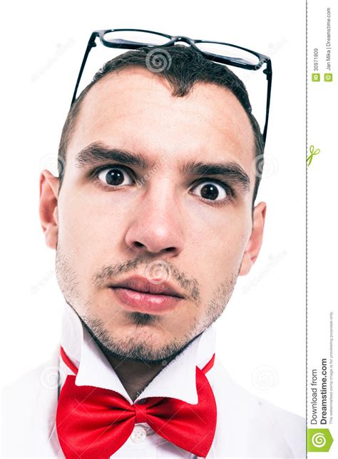 Serious Lab Geek Face Stock Image Image Of Silly Person 30971809