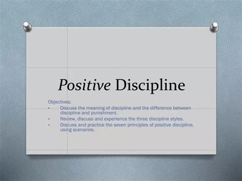 Ppt Positive Discipline Powerpoint Presentation Free Download Id1594461