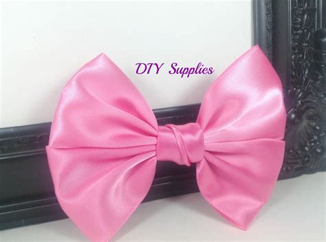 Hot Pink Satin Bow Handmade Bows Wholesale Bows Flower
