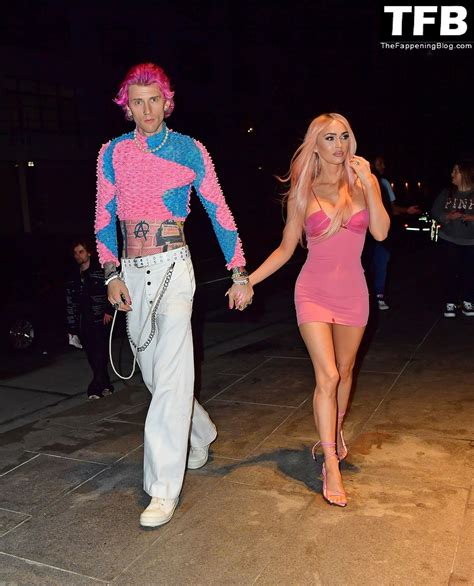 Megan Fox And Machine Gun Kelly Match In Barbie Pink As They Step Out For