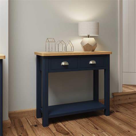 Ranston Blue Console Table Living Room Furniture Console Tables