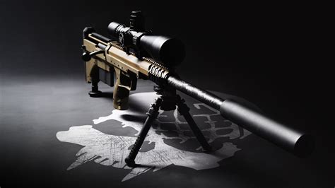 Sniper Rifle With Silencer Wallpaper