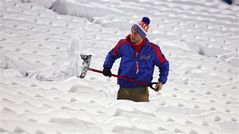 Bills Fans Shoveling Snow At Highmark Stadium Overnight Video