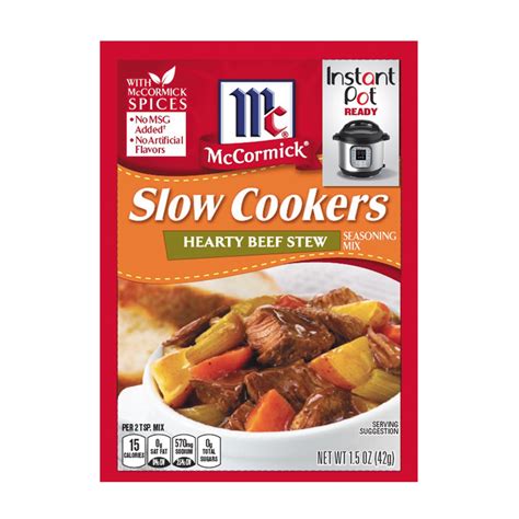 Slow Cookers Red Wine And Mushroom Beef Stew Mccormick