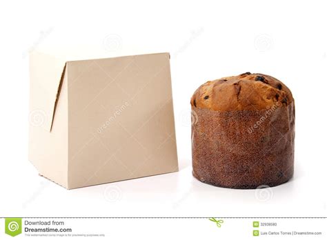 Panettone and Cardboard Box Stock Photo - Image of holiday, packing
