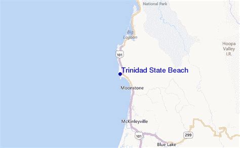 Map Of Trinidad Showing Beaches