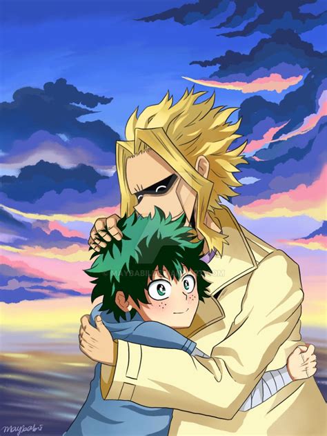 All Might And Deku By Maybabii On Deviantart