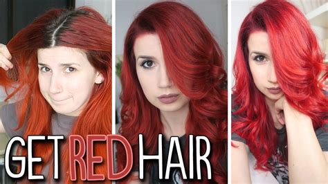 If your hair isn't naturally red, remove as much of the dye as you can before you start bleaching. How To: Get Red Hair! - YouTube