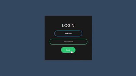 Animated Login Form Using Only Html And Css Coding Area Youtube