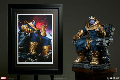 Marvel Thanos On Throne Art Print By Sideshow Collectibles