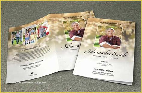Free Obituary Program Template Download Of 5 Funeral Obituary Templates